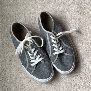 Grey flannel sneakers. Old Navy.